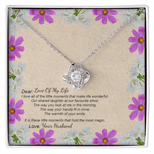 Sentimental Personalized Message Card With Necklace For Her