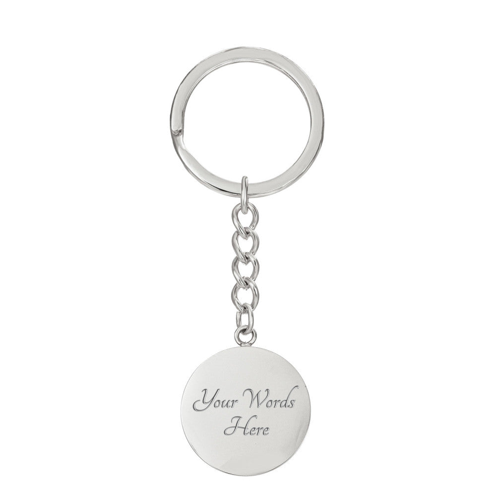 Yoga Boss Engravable Keychain